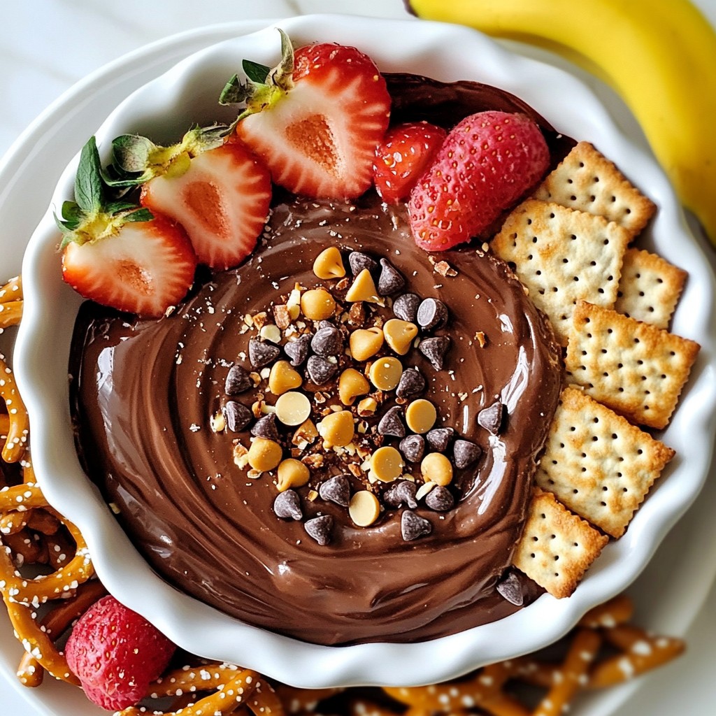 Chocolate Hazelnut Cheesecake Dip Creamy Delight