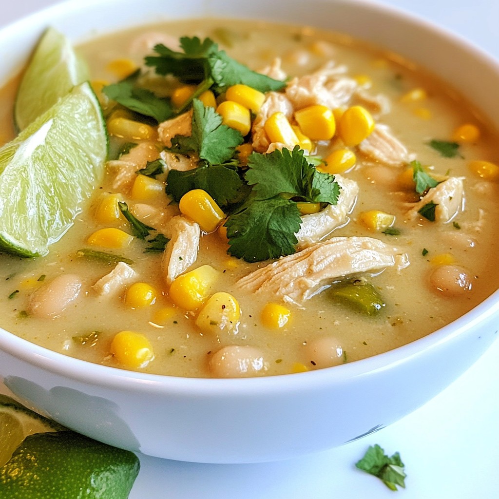 White Chicken Chili Comforting and Flavorful Recipe