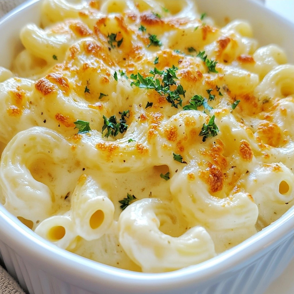 Garlic Herb Parmesan Mac and Cheese Simple Delight