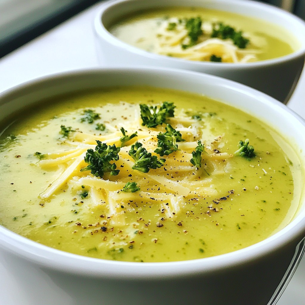 Creamy Broccoli Cheddar Soup Delightful and Easy Recipe