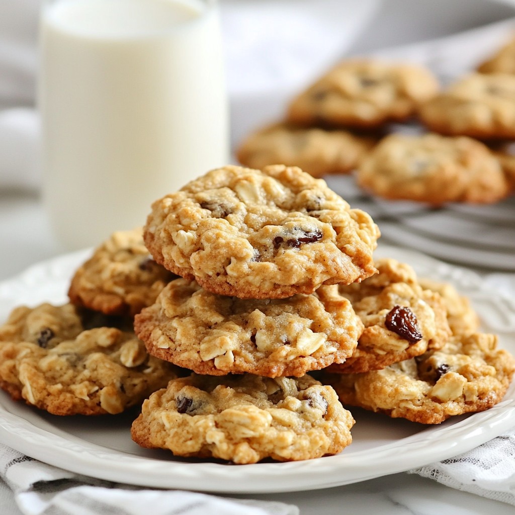 Chewy Oatmeal Raisin Cookies Simple and Delicious Treat