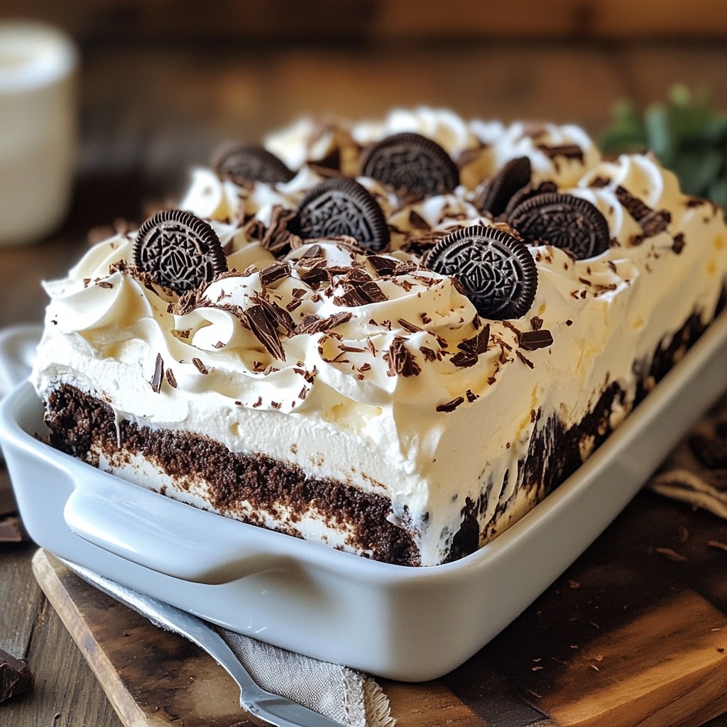 Mocha Oreo Icebox Cake Delightful No-Bake Dessert