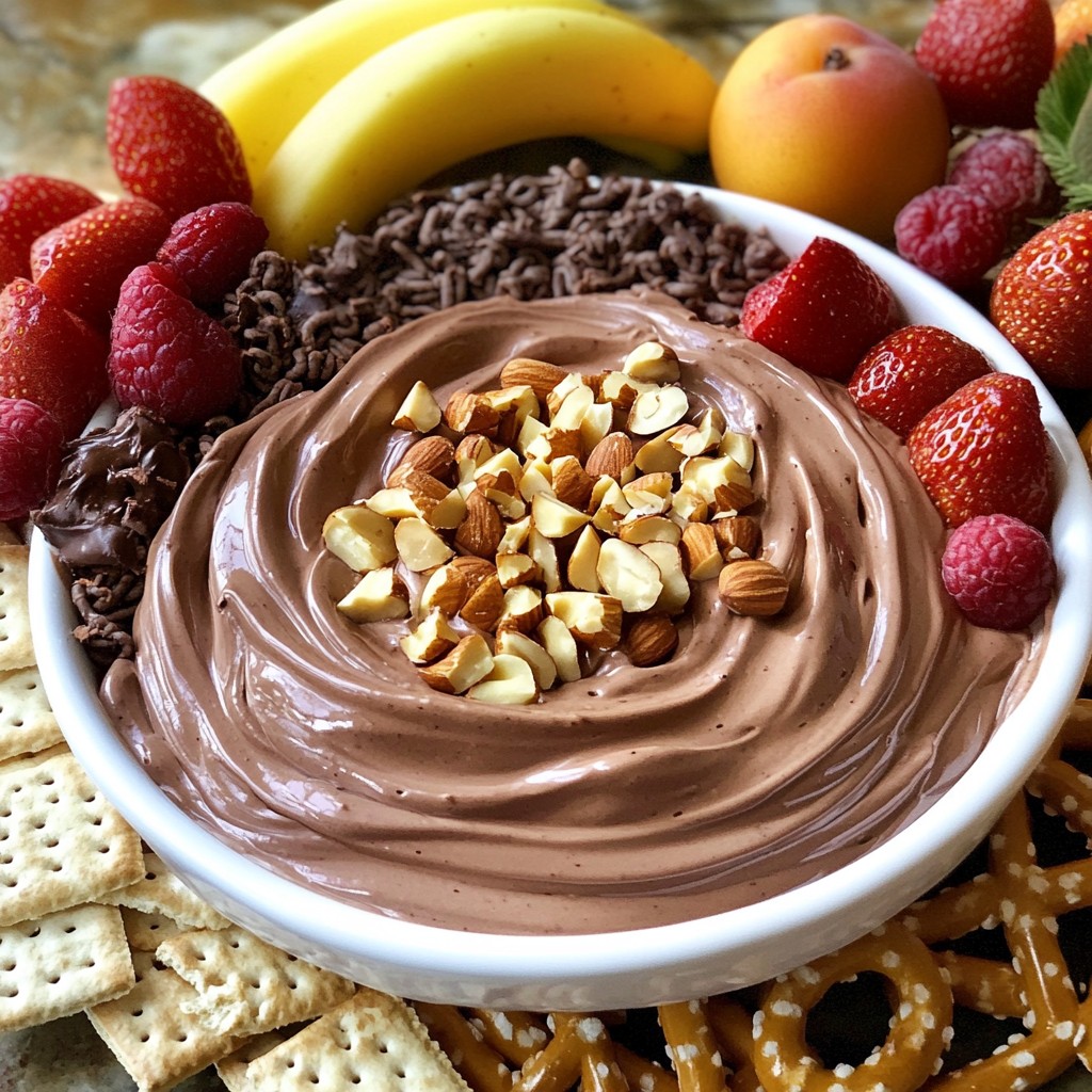 Chocolate Hazelnut Cheesecake Dip Rich and Creamy Treat