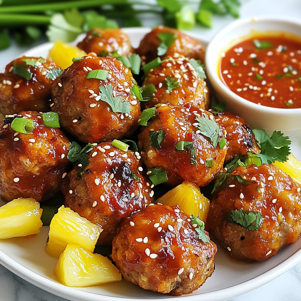 Sweet Chili Pineapple Meatballs Flavorful Dinner Delight
