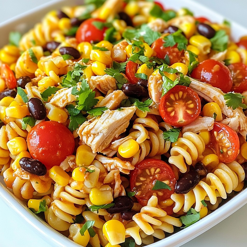 BBQ Ranch Chicken Pasta Salad Flavorful and Simple Dish