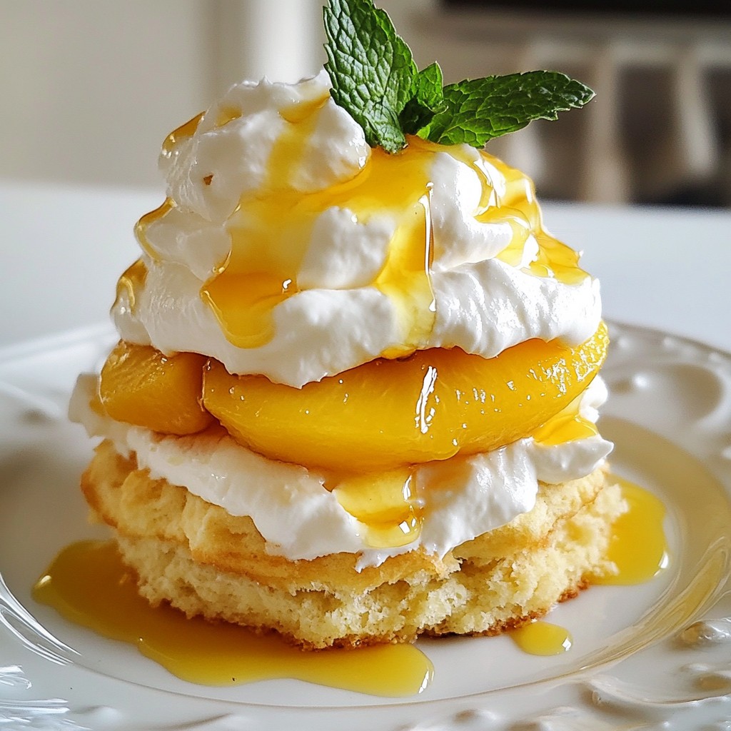 Peaches and Cream Shortcake Delightful Summer Treat