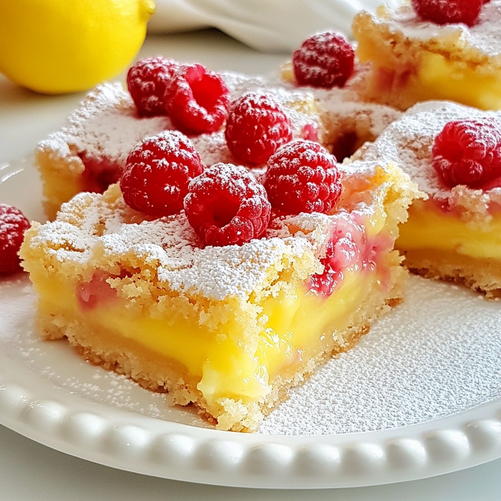 Raspberry Lemon Bars Delicious Sweet and Tart Treat
