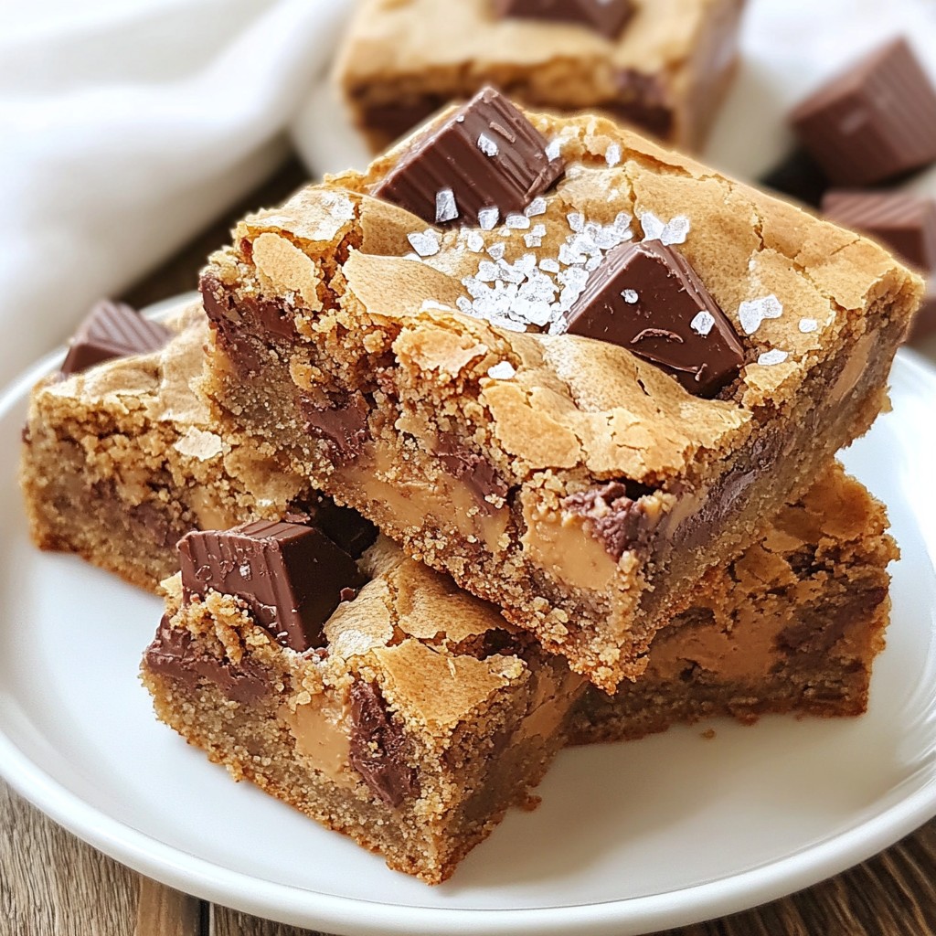 Peanut Butter Cup Blondies Irresistible Sweet Treat