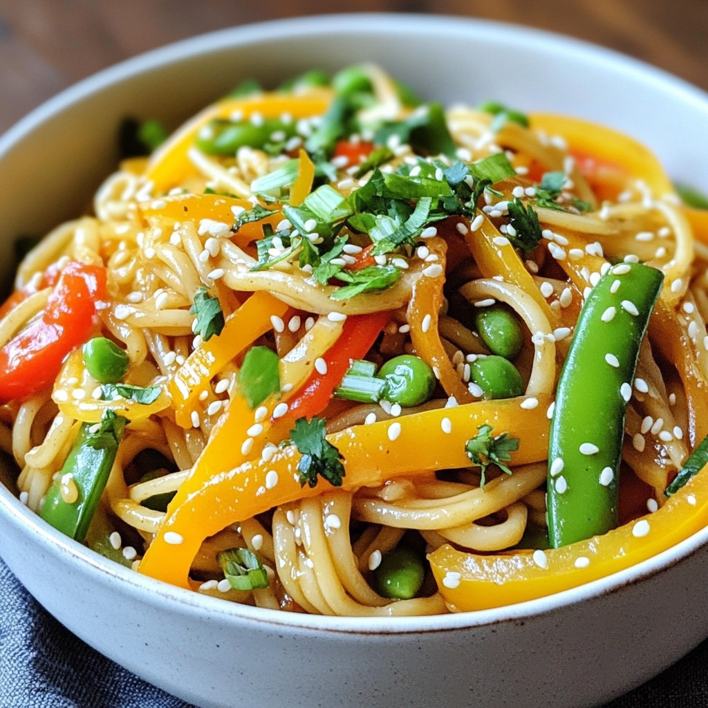 Sesame Ginger Noodle Stir Fry Quick and Flavorful Dish
