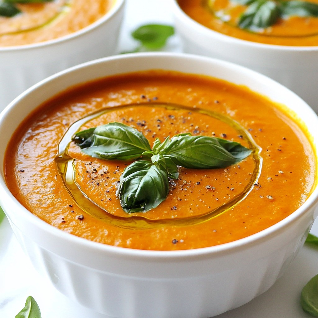 Roasted Red Pepper Gouda Soup Savory Flavor Delight