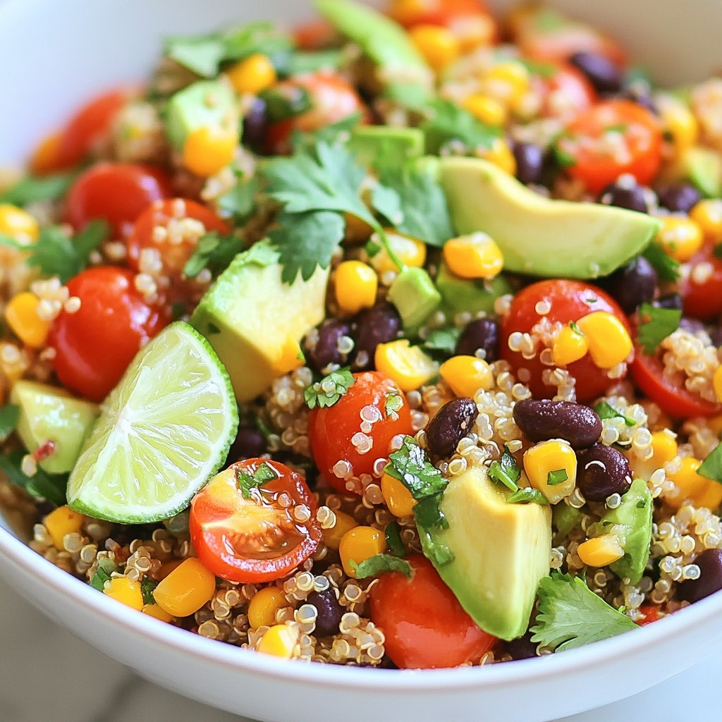 Cilantro Lime Quinoa Salad Fresh and Flavorful Meal