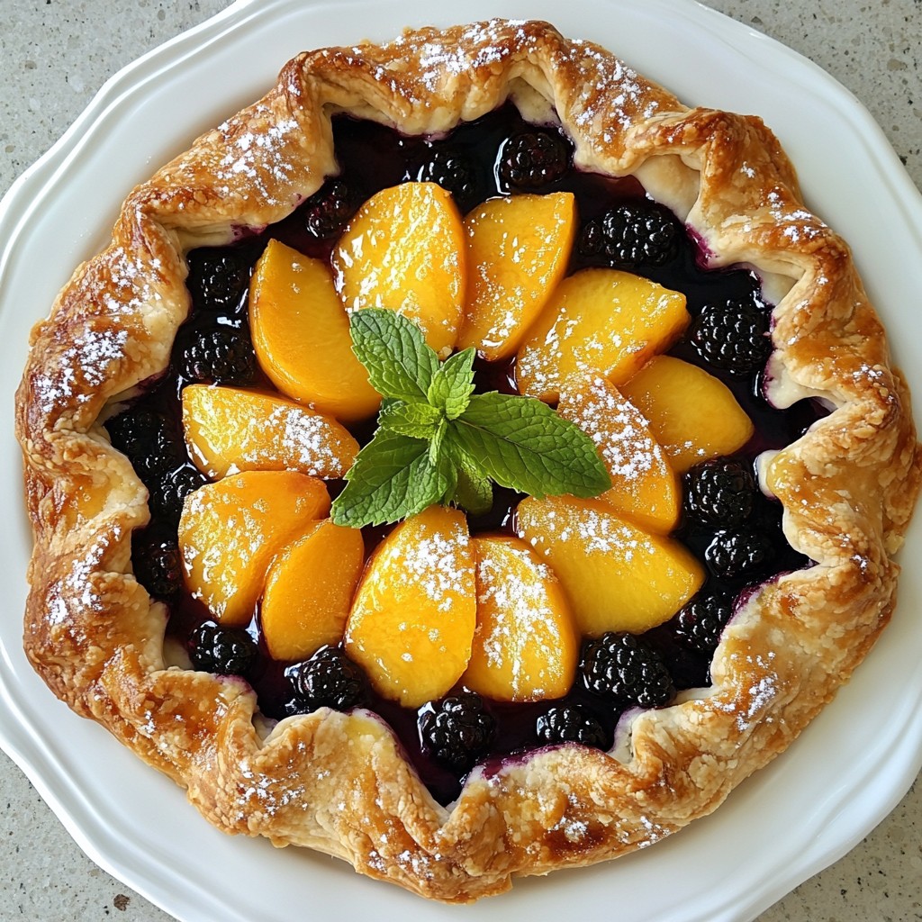 Blackberry Peach Galette Flavorful Summer Dessert