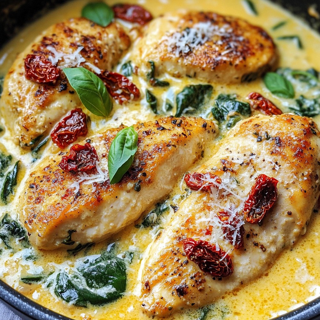 One-Pot Creamy Sun-Dried Tomato Chicken Delight