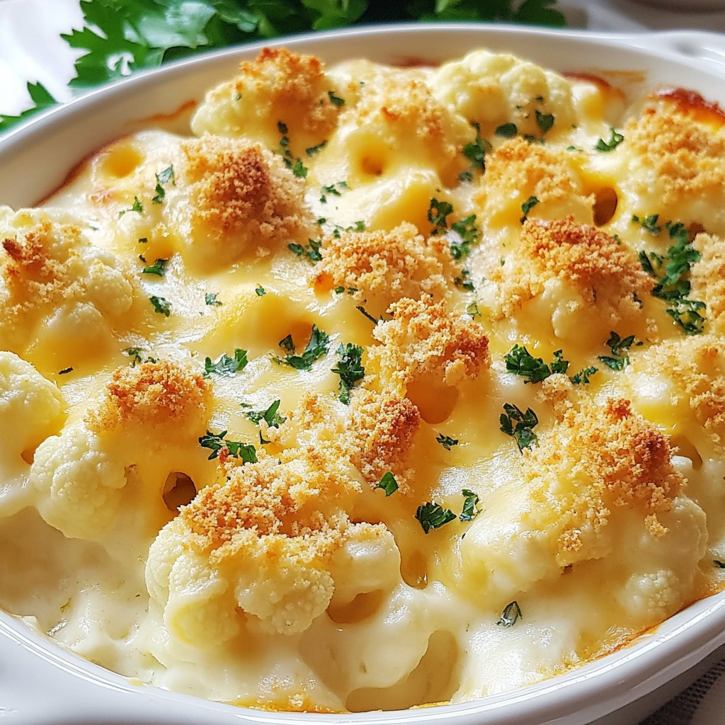 Cheesy Cauliflower Gratin Simple and Flavorful Dish