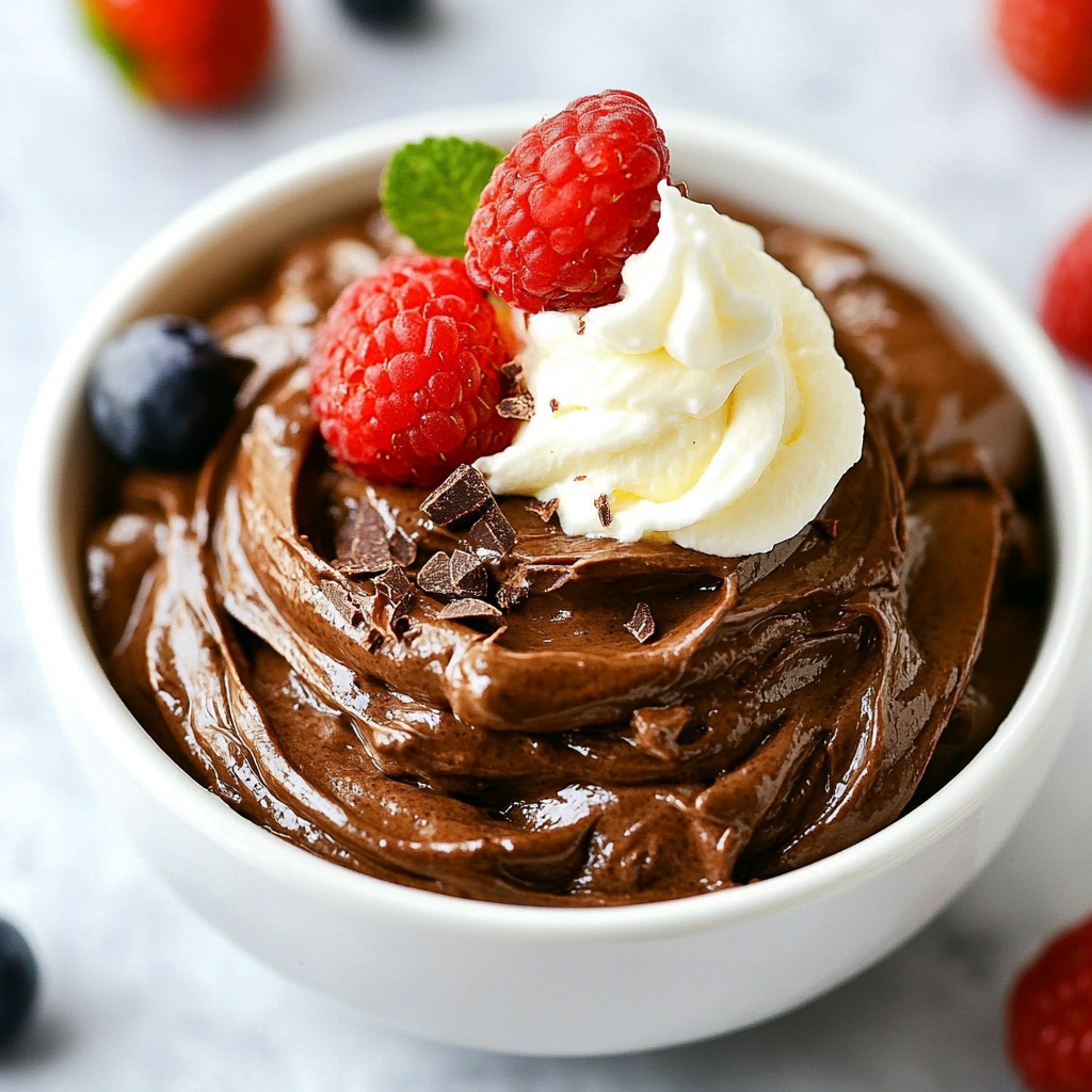 Vegan Chocolate Avocado Mousse Creamy Delight