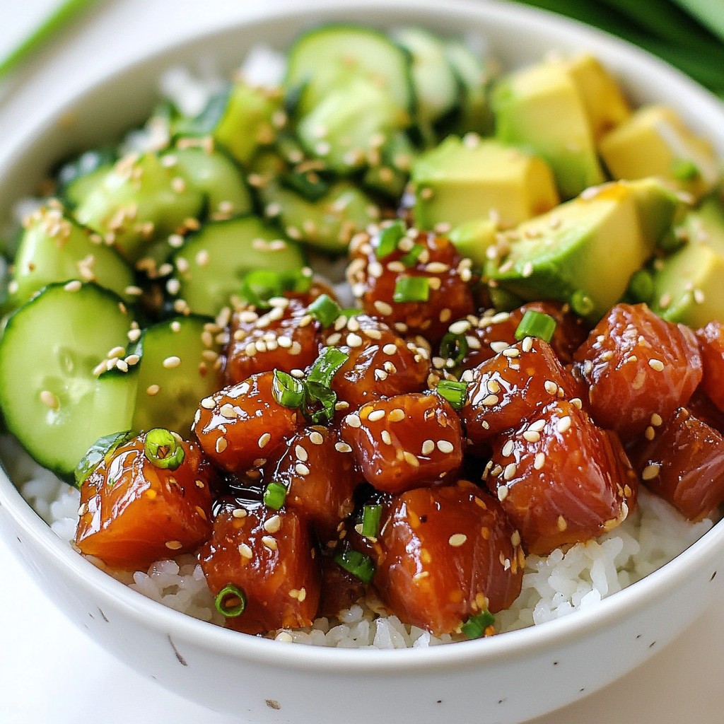 Spicy Tuna Poke Bowls Flavorful and Fresh Delight