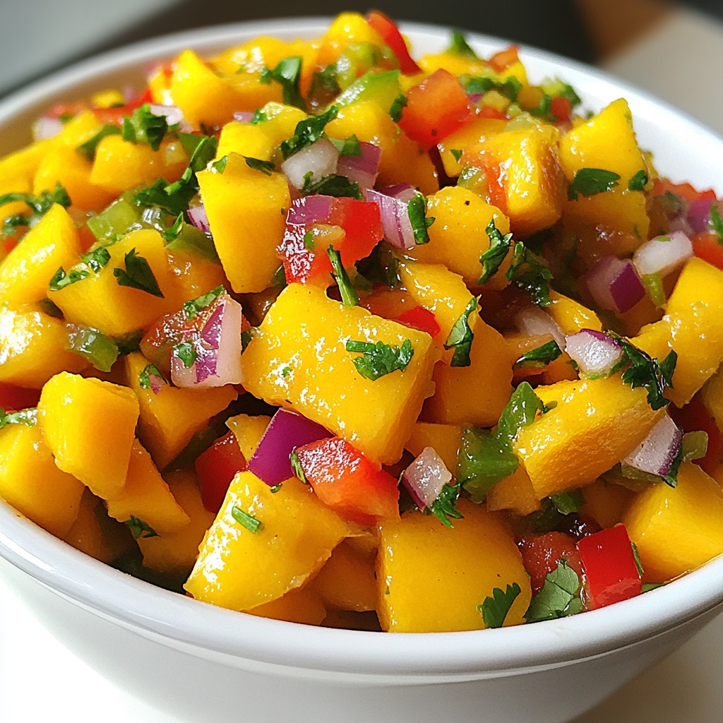 Spicy Mango Salsa Flavorful Fresh Dipping Delight