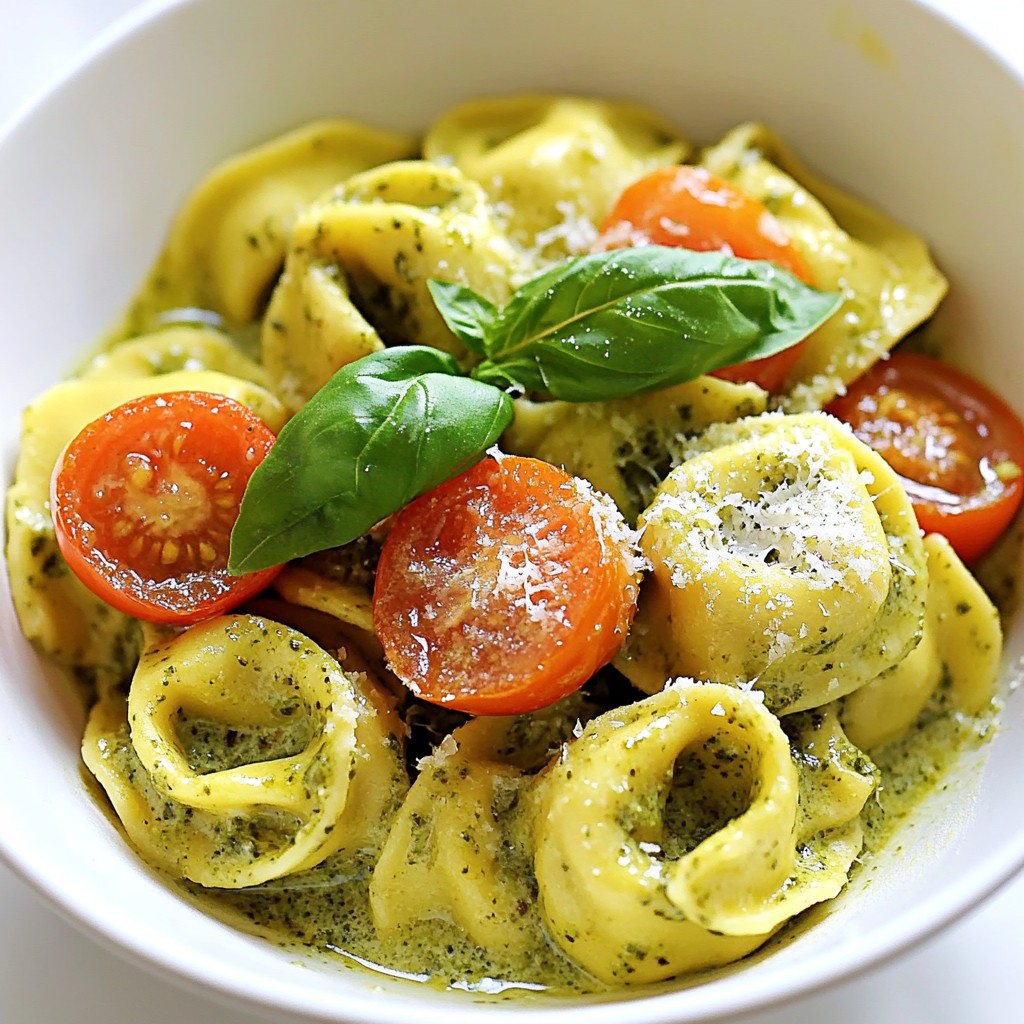 Creamy Pesto Tortellini Easy and Flavorful Recipe