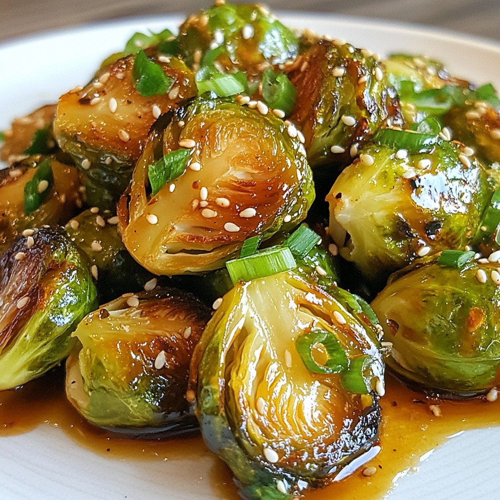 Honey Sriracha Brussels Sprouts Flavorful Oven Delight