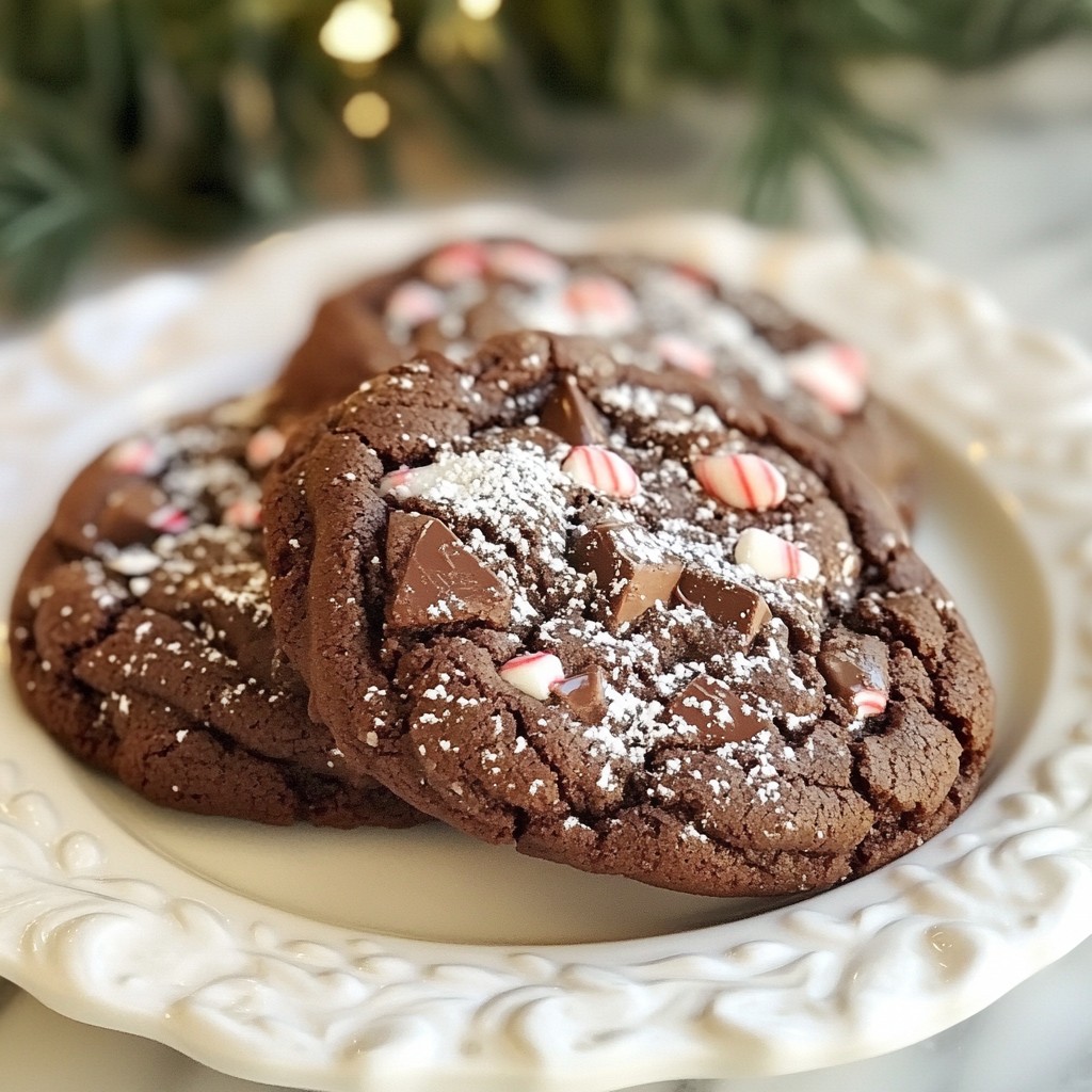 Chocolate Peppermint Cookies Delightful Holiday Treat