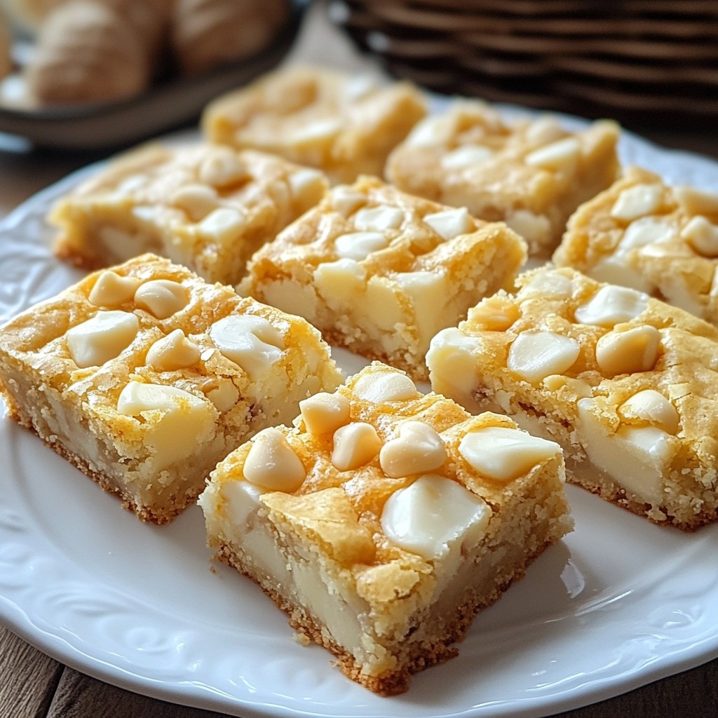 White Chocolate Macadamia Blondies Irresistible Treat
