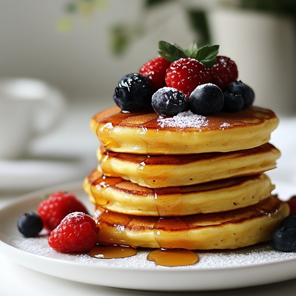 Fluffy Lemon Ricotta Pancakes Perfect for Breakfast