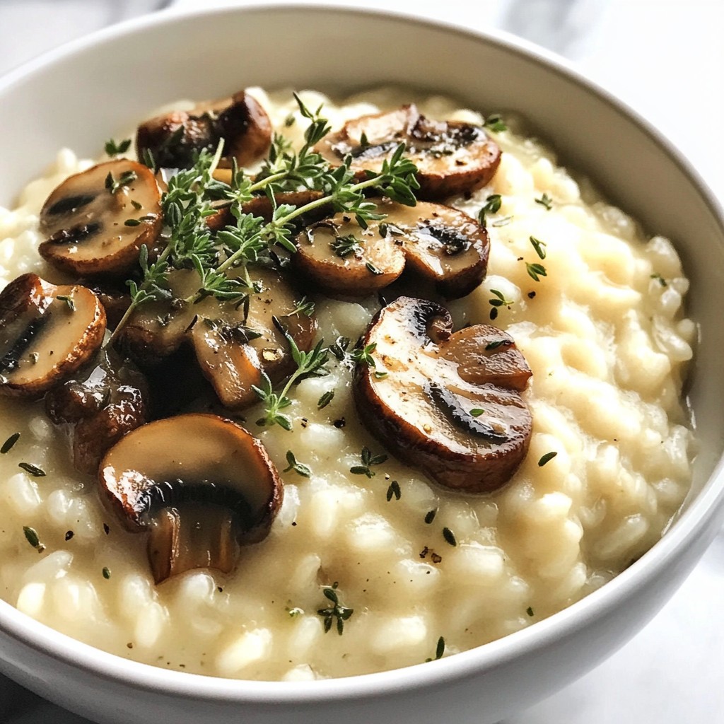 Creamy Mushroom Thyme Risotto Flavorful Comfort Dish