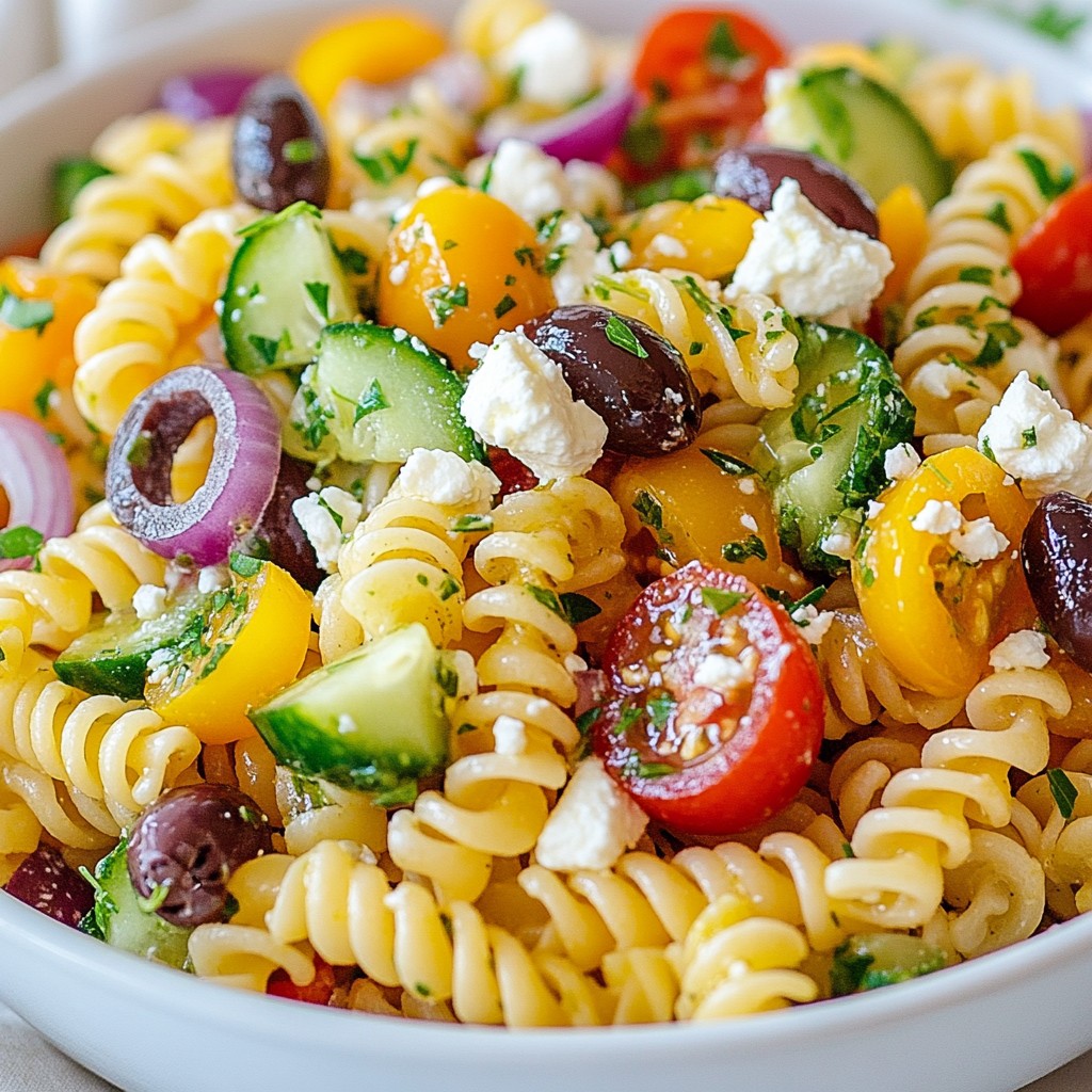 Greek Pasta Salad Flavorful and Fresh Recipe Guide