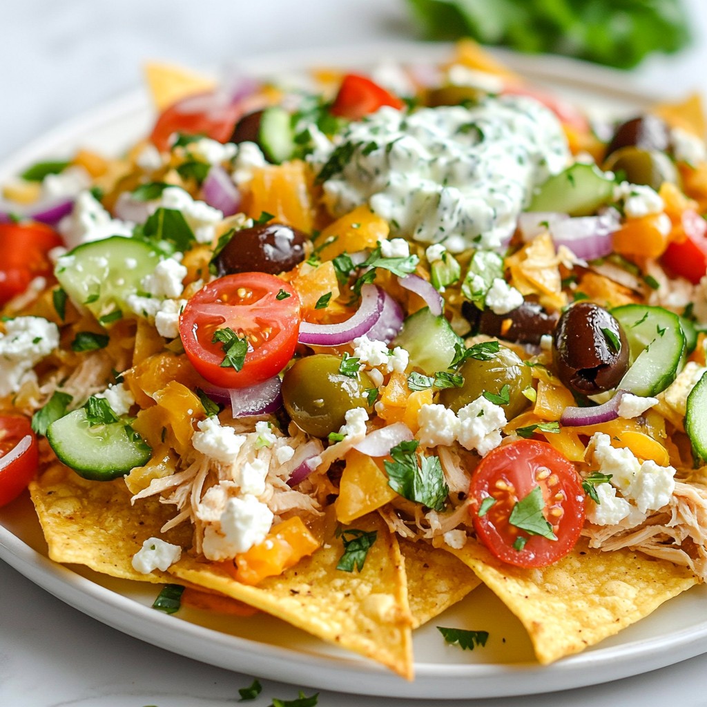 Loaded Greek Nachos Flavorful and Satisfying Snack