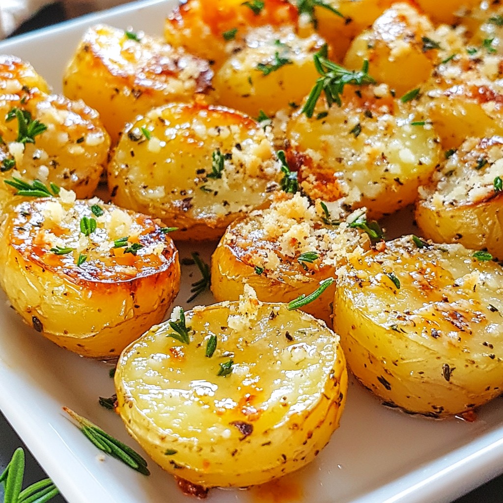 Garlic Parmesan Roasted Potatoes Tasty and Easy Dish