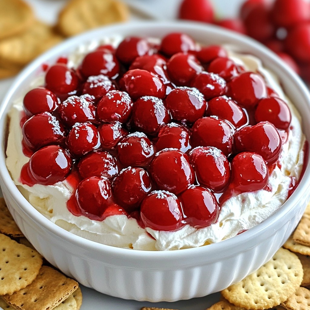 Cherry Cheesecake Dip Simple and Flavorful Delight