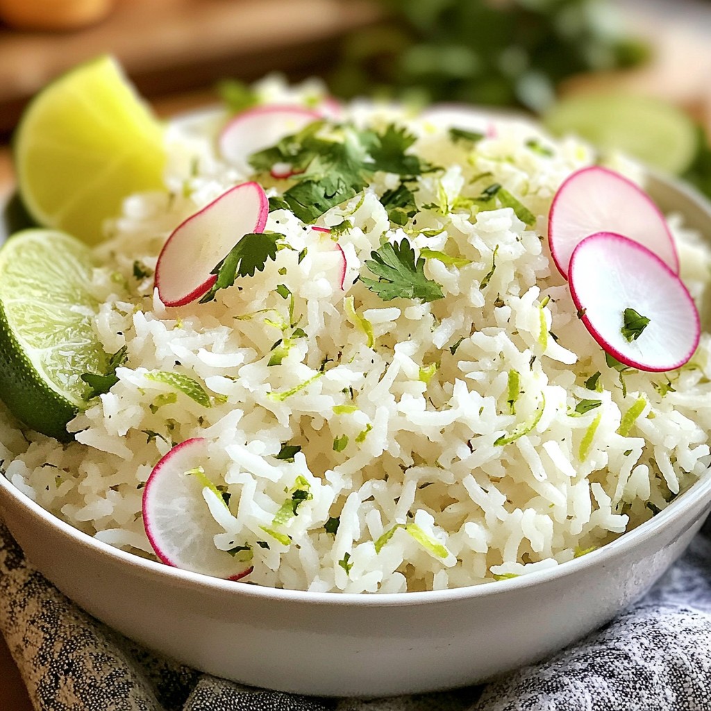 Zesty Cilantro Lime Rice Flavorful Side Dish Recipe