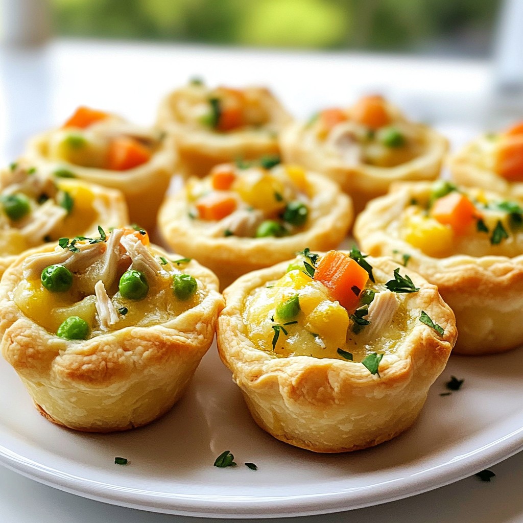 Mini Chicken Pot Pie Muffins Tasty and Easy Recipe