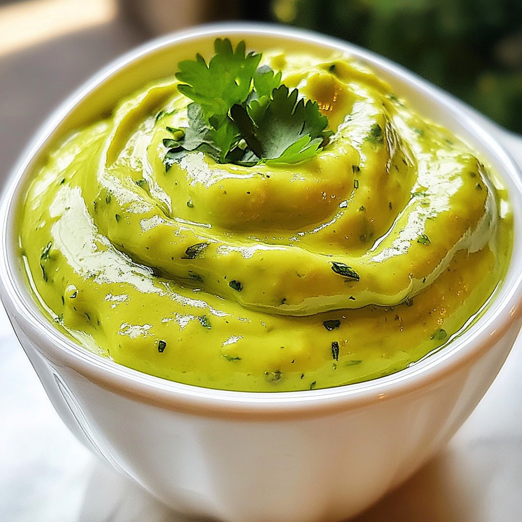 Creamy Avocado Cilantro Lime Dressing Delightful Recipe