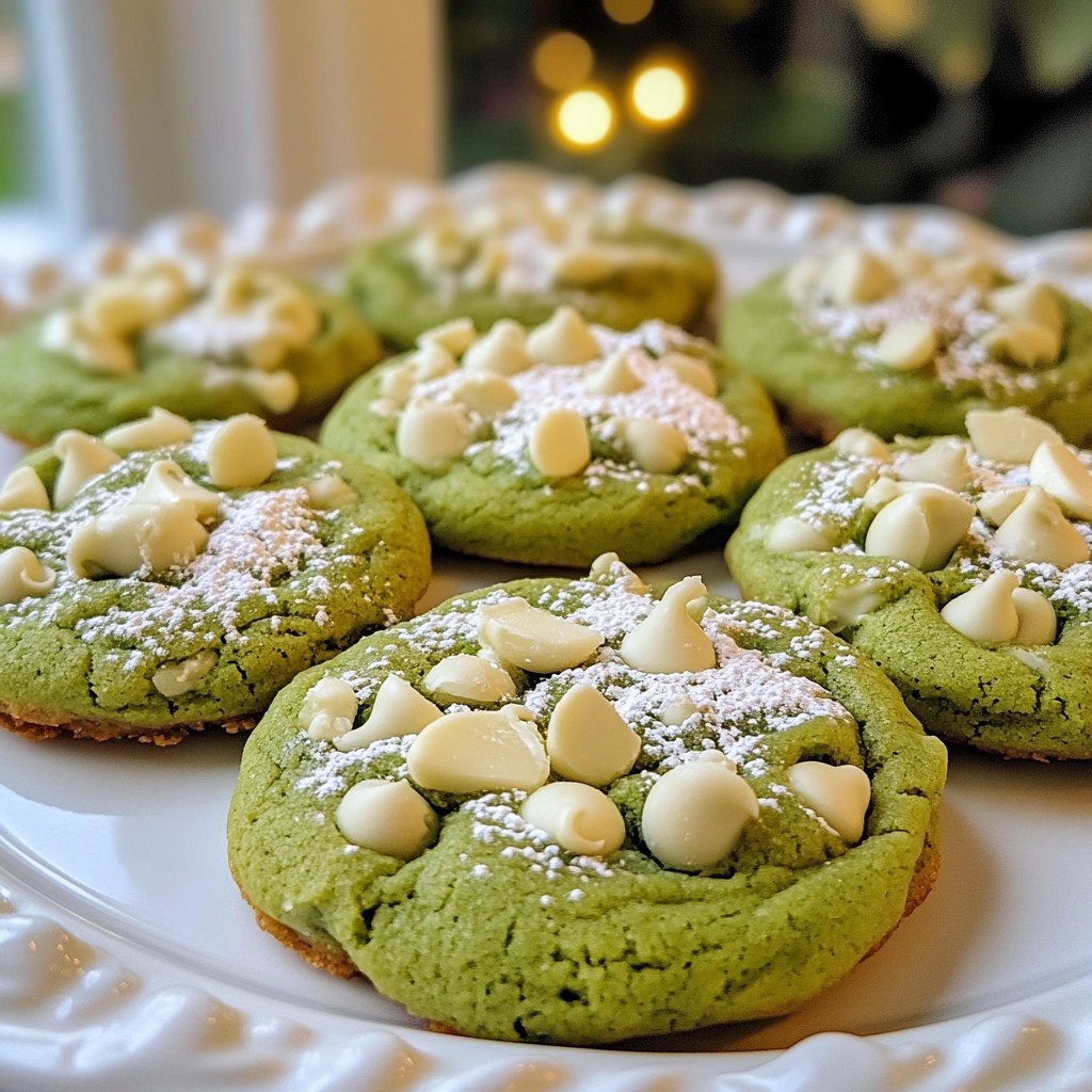 Matcha White Chocolate Cookies Delightful Treats