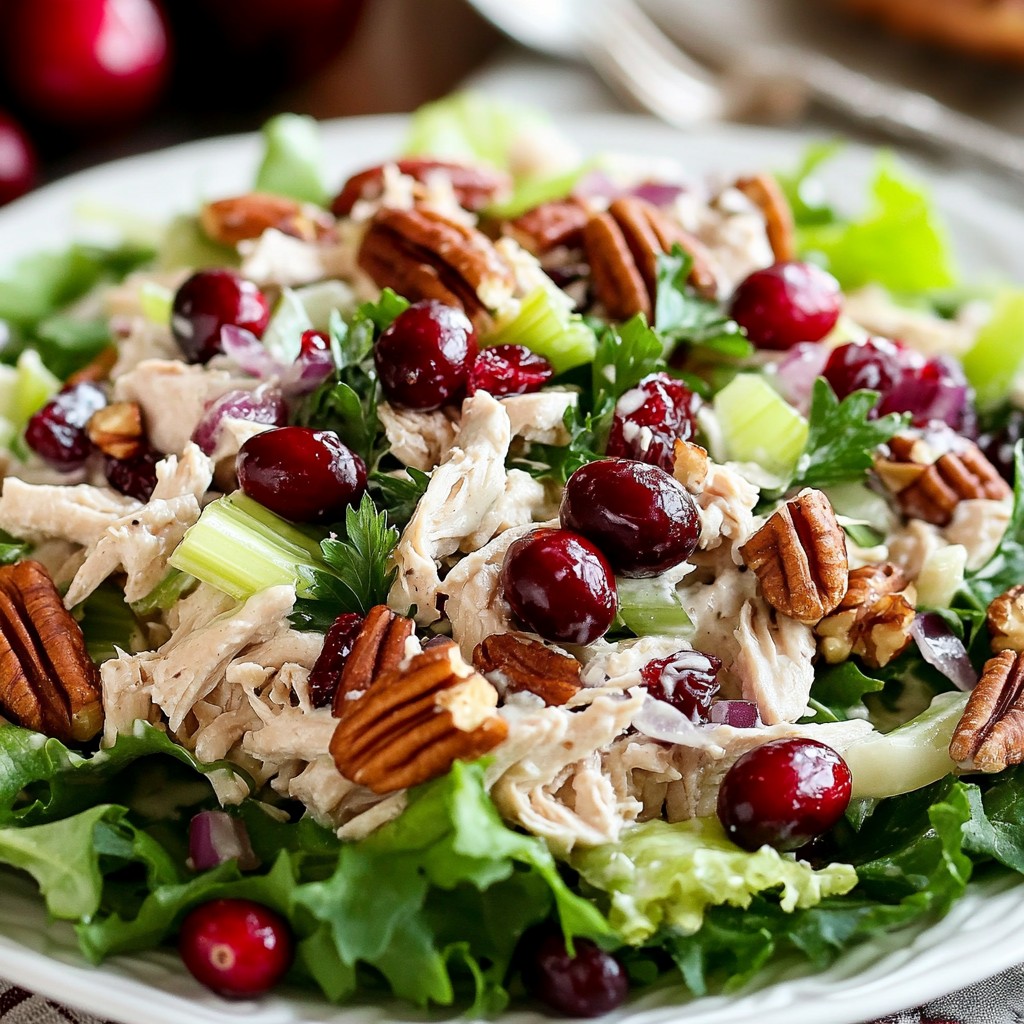 Cranberry Pecan Chicken Salad Flavorful and Simple Recipe