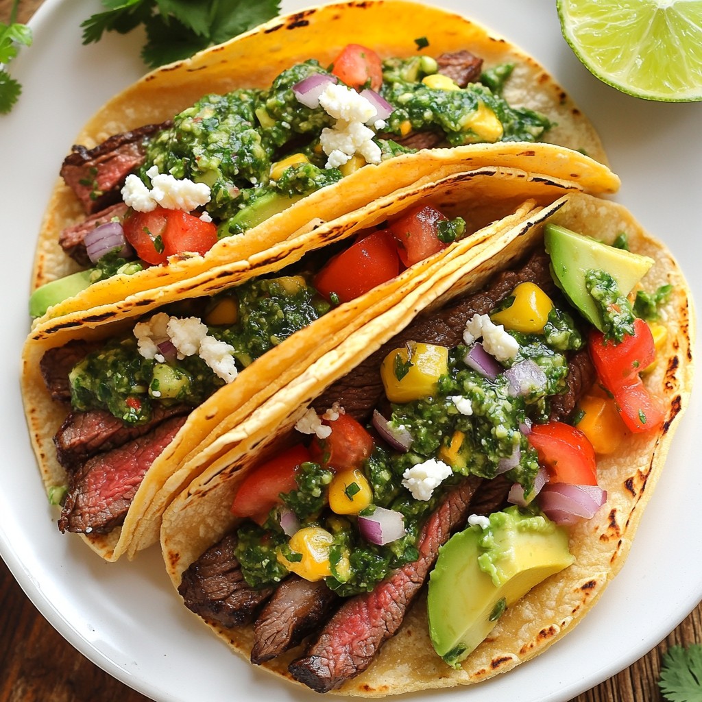 Chimichurri Steak Tacos Flavorful and Simple Delight