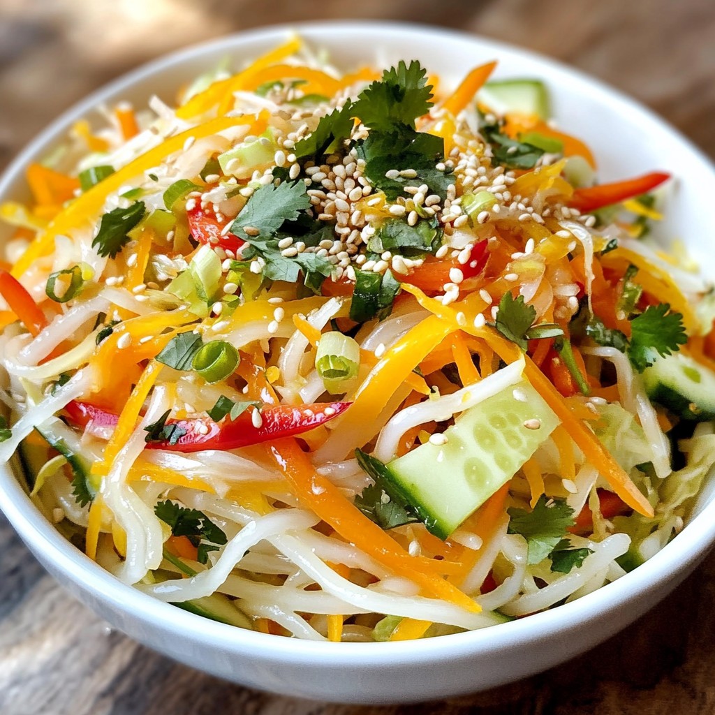 Savory Sesame Ginger Noodle Salad Easy and Tasty Dish