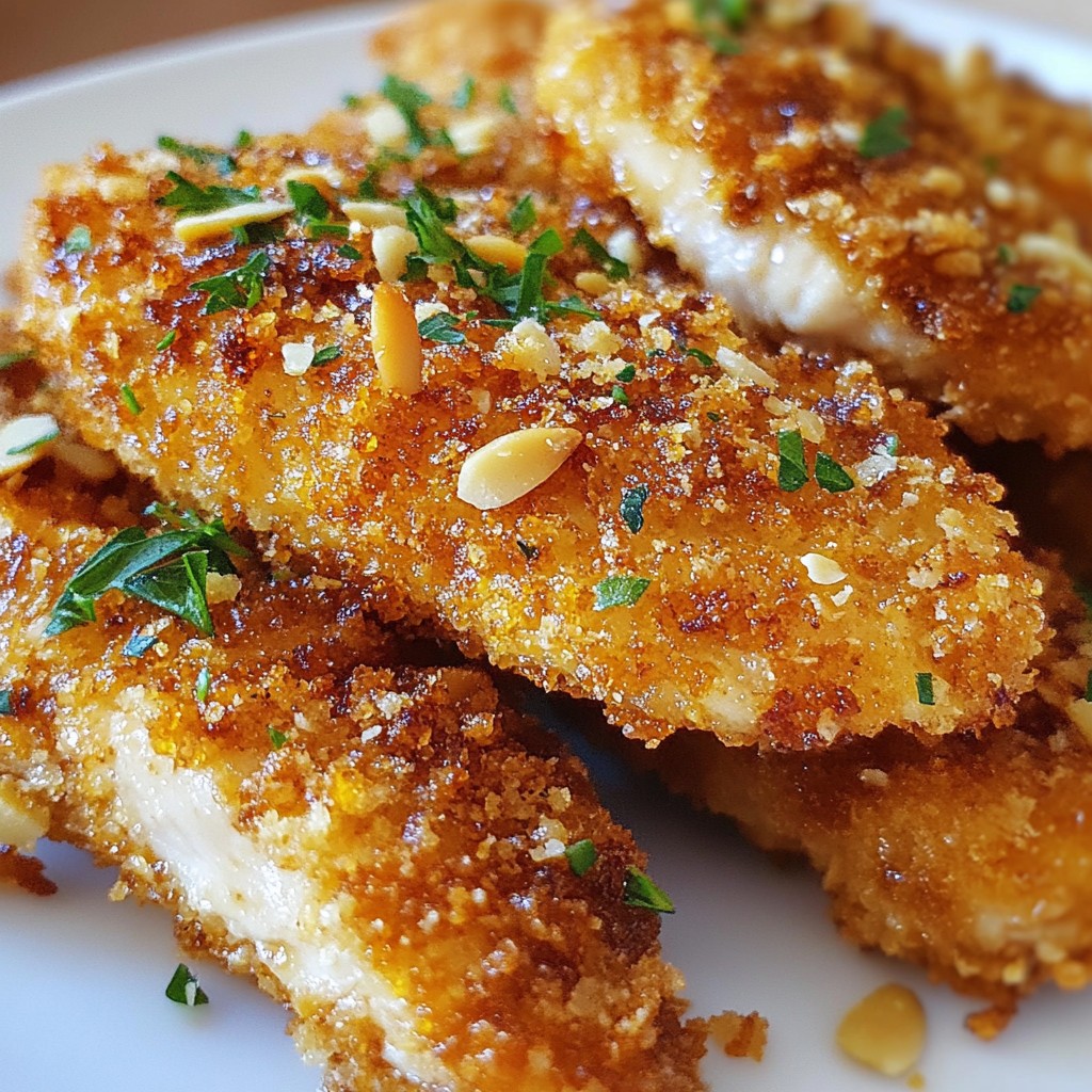 Almond Crusted Chicken Tenders Crispy and Tasty Meal