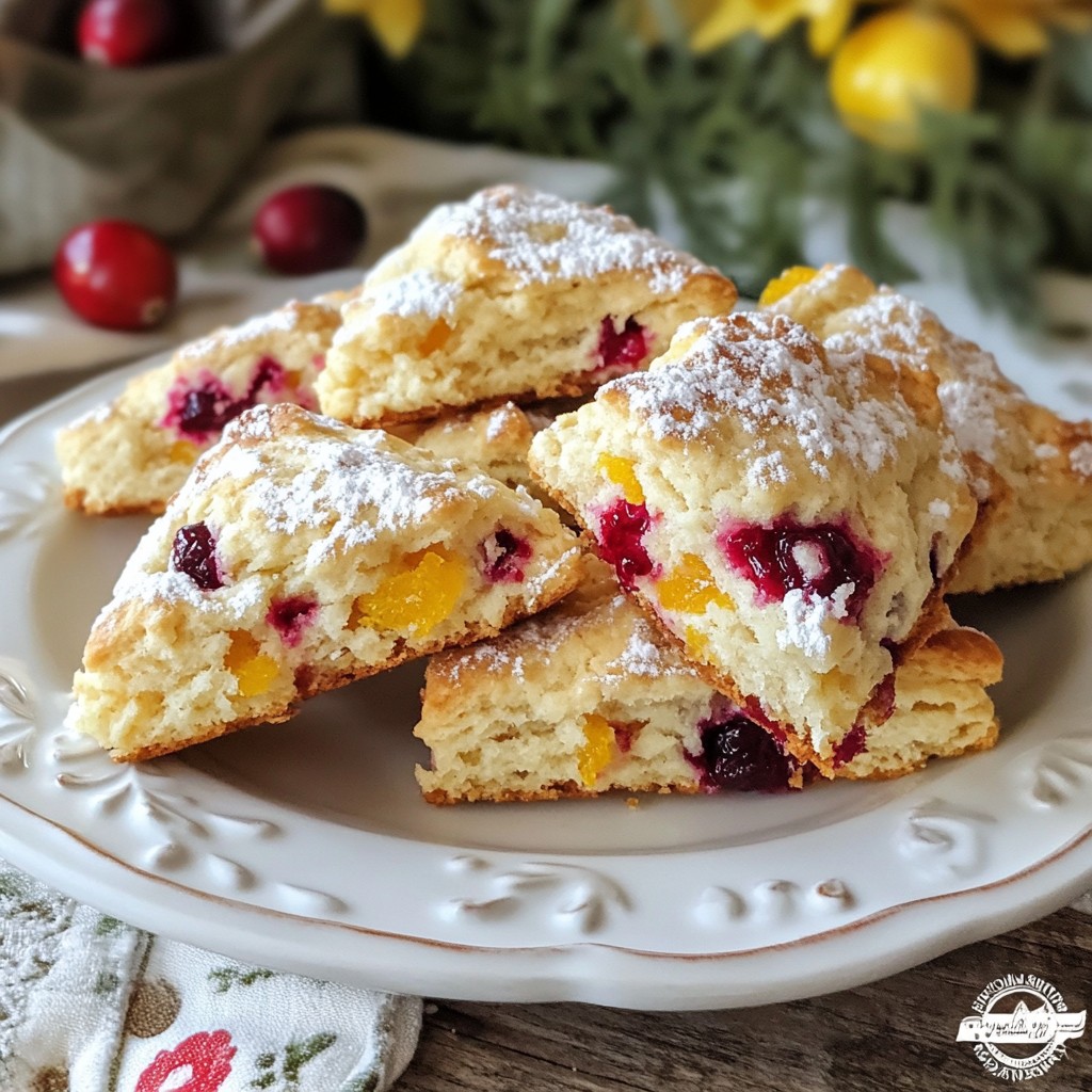 Cranberry Orange Scones Tasty and Simple Recipe