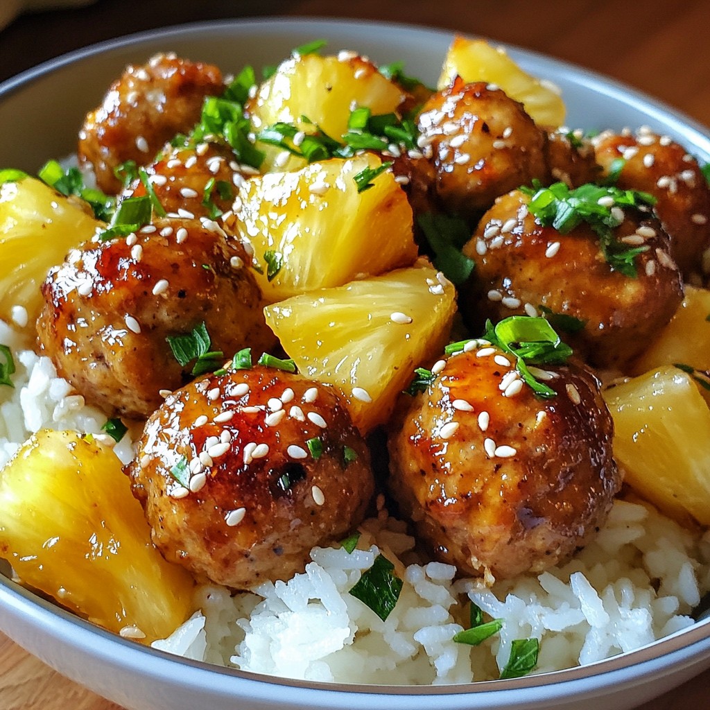 Teriyaki Pineapple Meatballs Flavorful Dinner Recipe