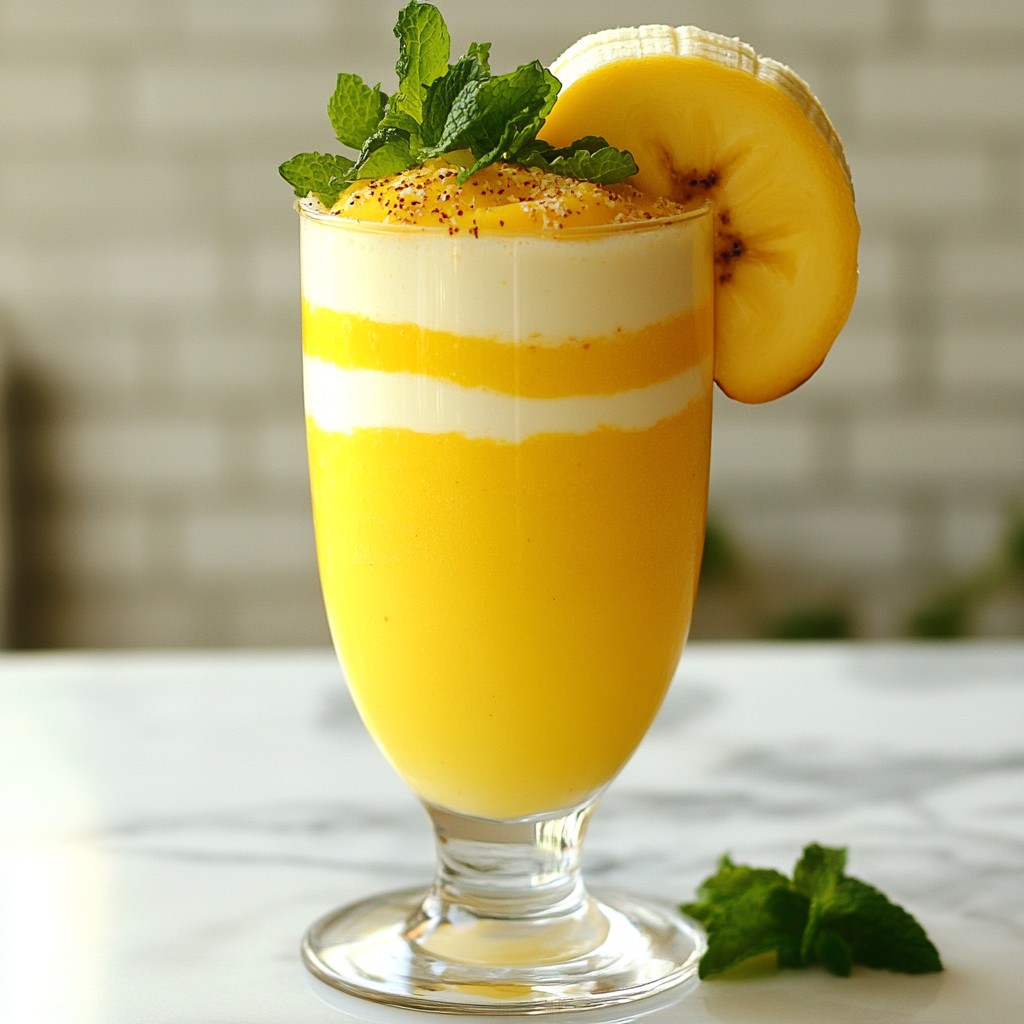 Tropical Sunrise Smoothie Refreshing and Healthy Treat