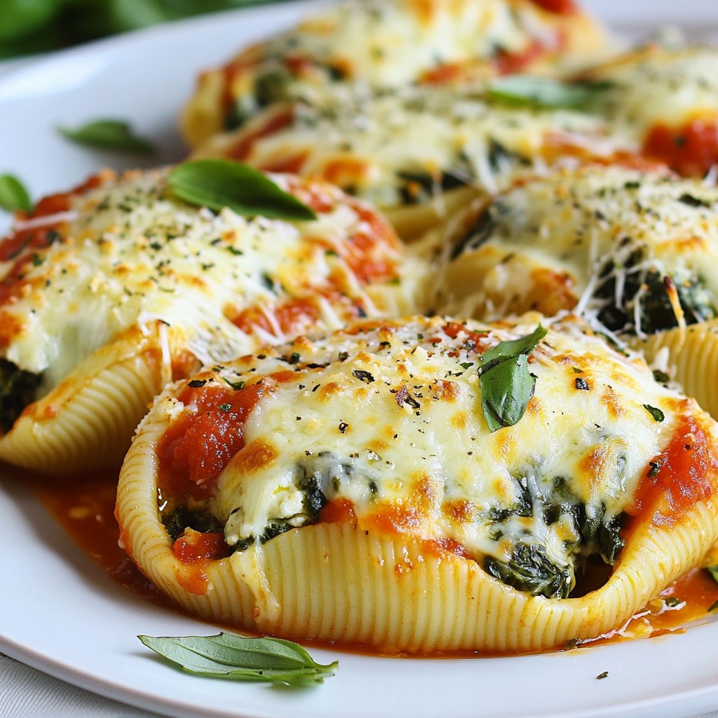 Creamy Spinach Stuffed Shells Flavorful Weeknight Meal