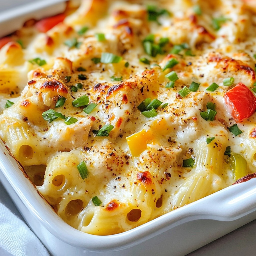 Cajun Chicken Alfredo Bake Flavorful and Easy Meal