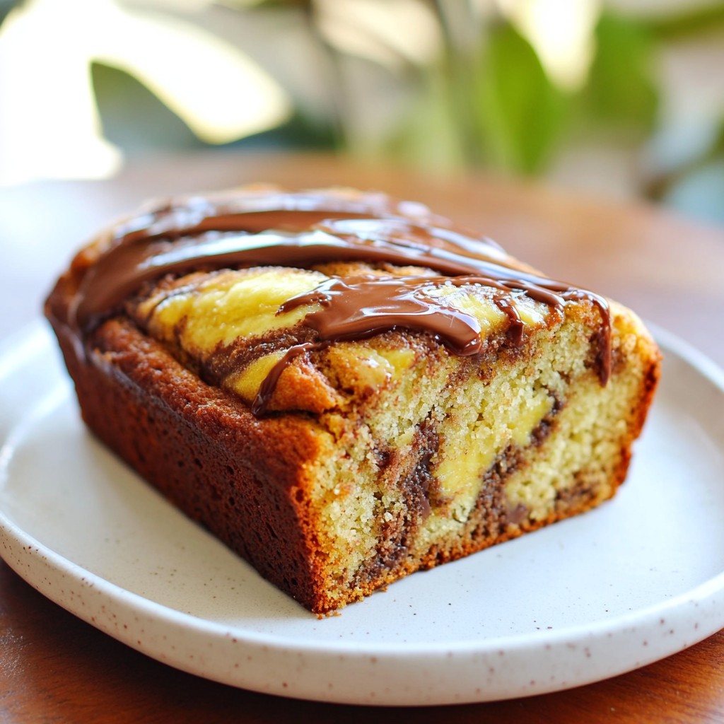 Nutella Swirl Banana Bread Irresistible Delight